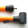 geöffneter Schlosskorpus von tex–lock orbit mit orangenem Textilseil
