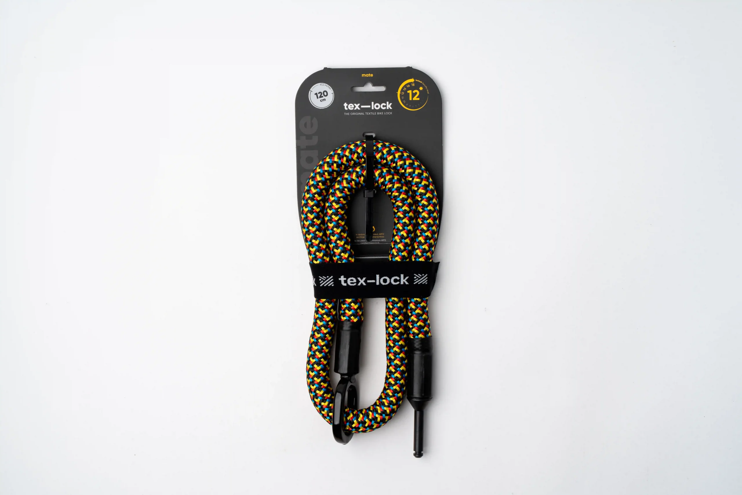 texlock mate in Bauhaus Edition, ineinander gewickelt in der Verpackung