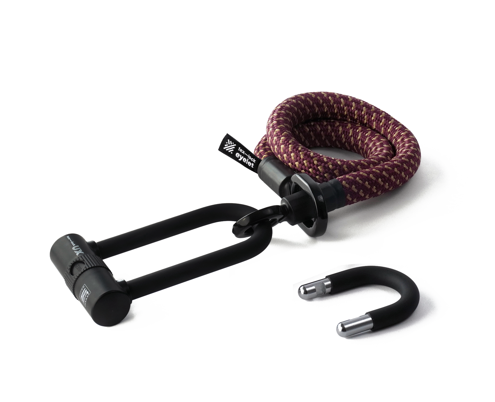 texlock eyelet Set | U-lock with extension cable