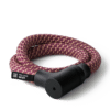 texlock orbit Fahrradschloss mit Lockpicking sicherem Schlosskörper, in 100 cm Länge, in Farbvariante chateau red, flexibel zusammengewickelt