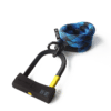 D-lock Bügelschloss mit Textilseil in Länge 120 cm und Farbe morpho blue